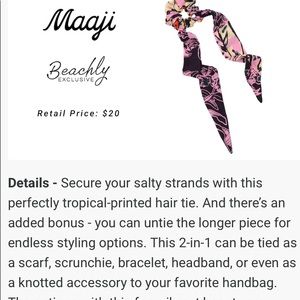 Beachly summer 2022 The Waimea Hair Tie / Scarf | By: Maaji